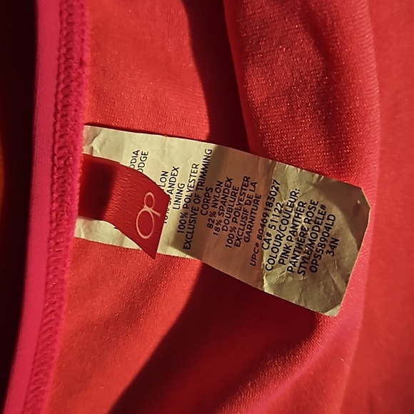 OP Raspberry Ruched Laser Cut Out Bikini Bottoms - Picture 5 of 7